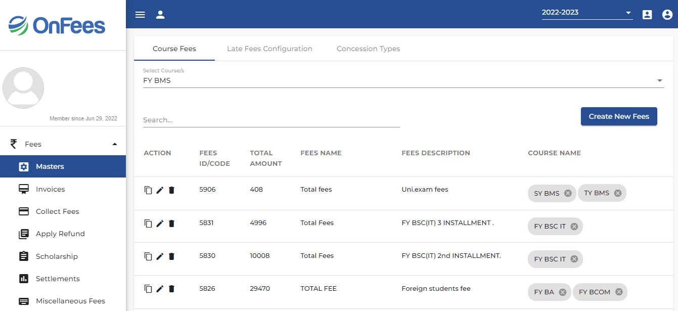 Fee Management Illustration